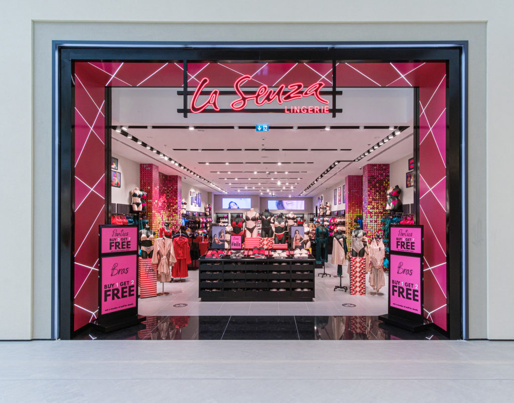 Interior of La Senza Store, a Canadian Fashion Retailer Editorial